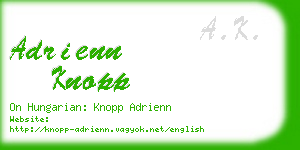 adrienn knopp business card